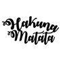 Wallity Hakuna Matata Escultura de pared negra